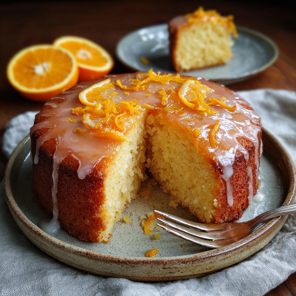 Pastel de Naranja Esponjoso