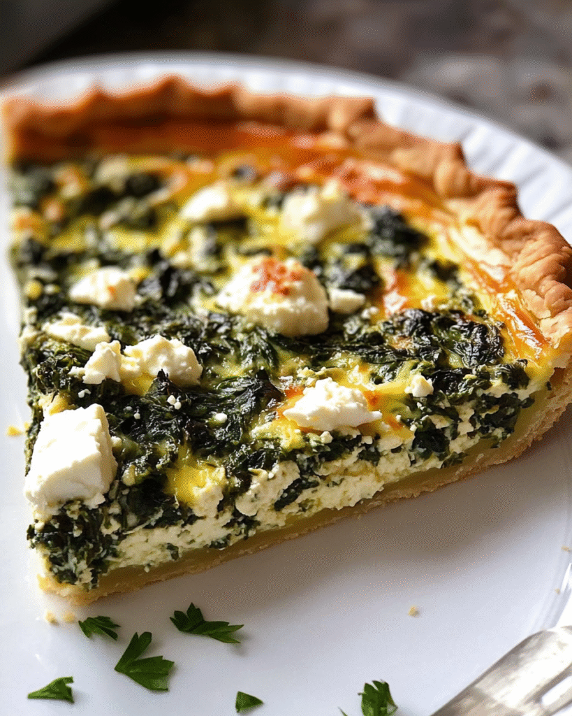 Quiche de Espinacas y Feta