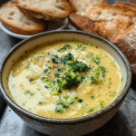 Sopa cremosa de brócoli y queso