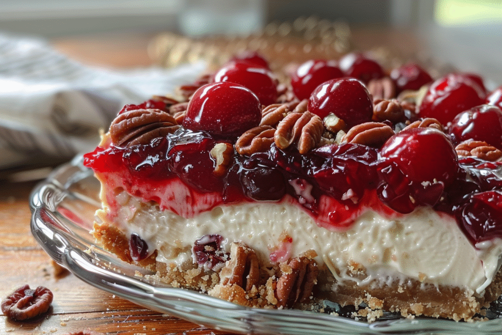 Tarta de Queso de Cereza y Nueces Pecanas