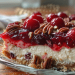 Tarta de Queso de Cereza y Nueces Pecanas