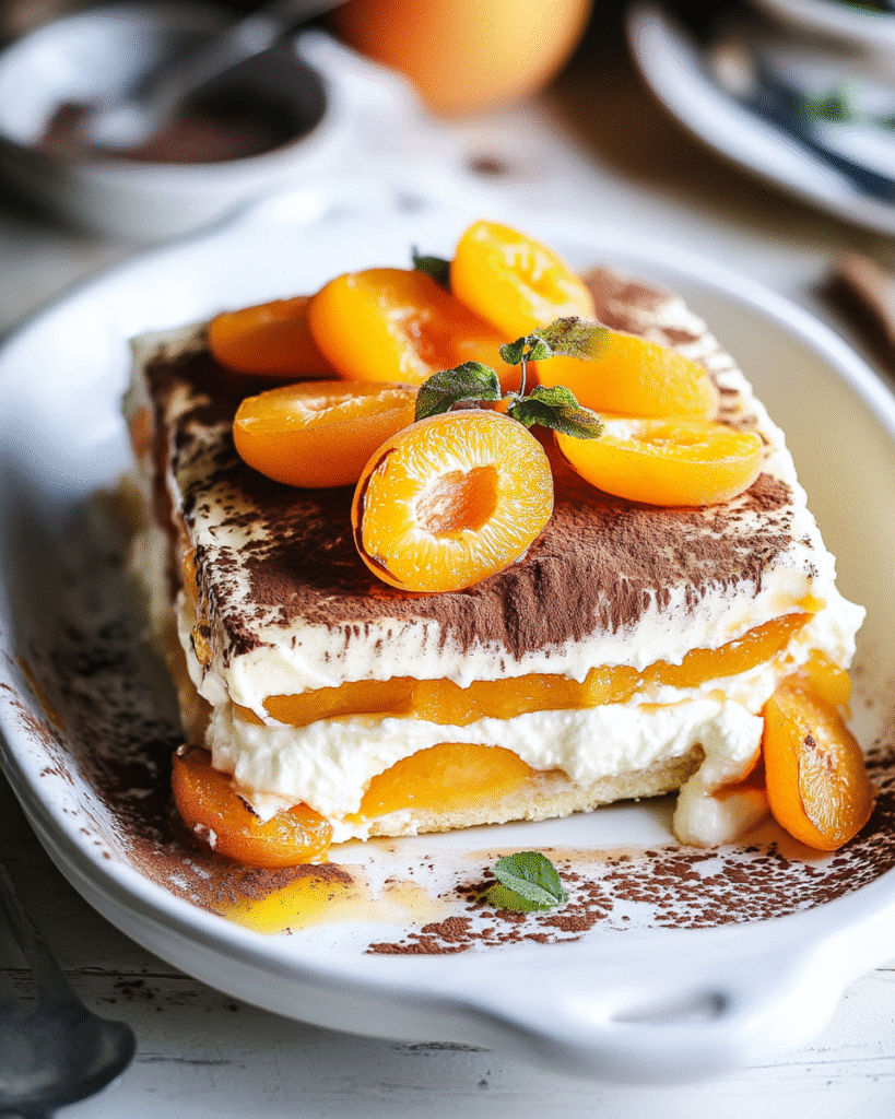 Tiramisú de Albaricoque
