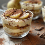 Tiramisú de Chocolate y Peras