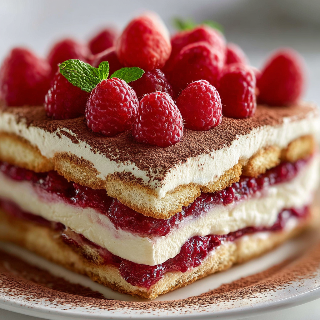 Tiramisú de Frambuesa
