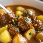 Estofado de Patatas con Albóndigas de Carne First Image First Image