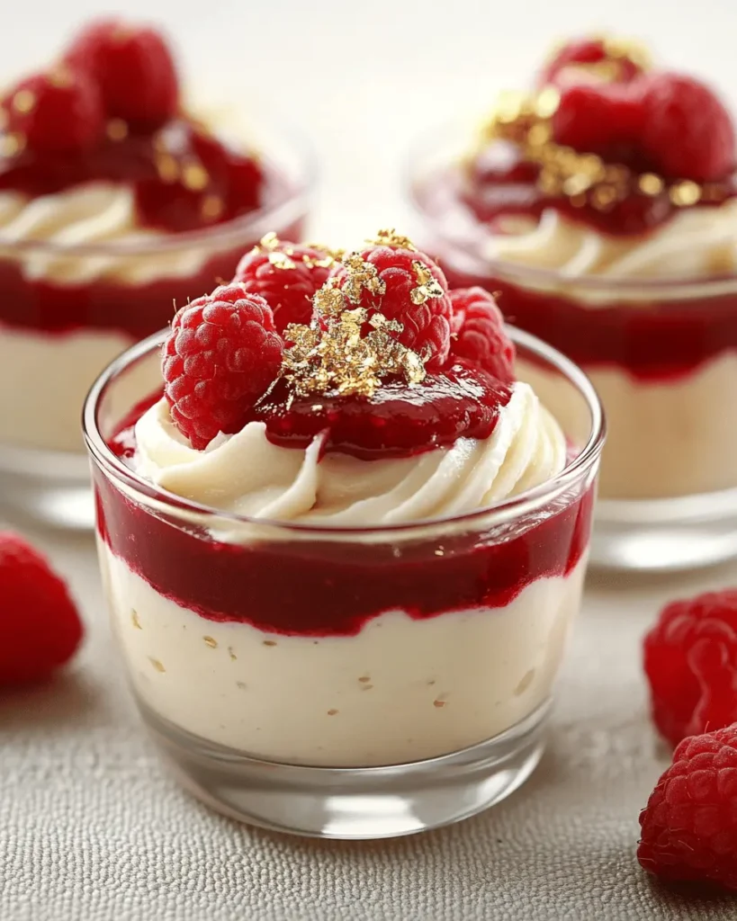 Mousse de Chocolate Blanco y Frambuesa First Image First Image