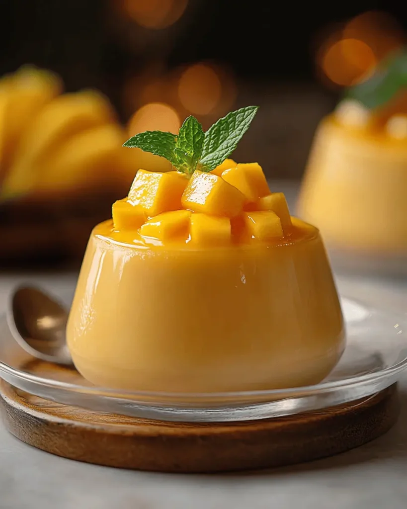 Pudín de Mango Tropical First Image First Image