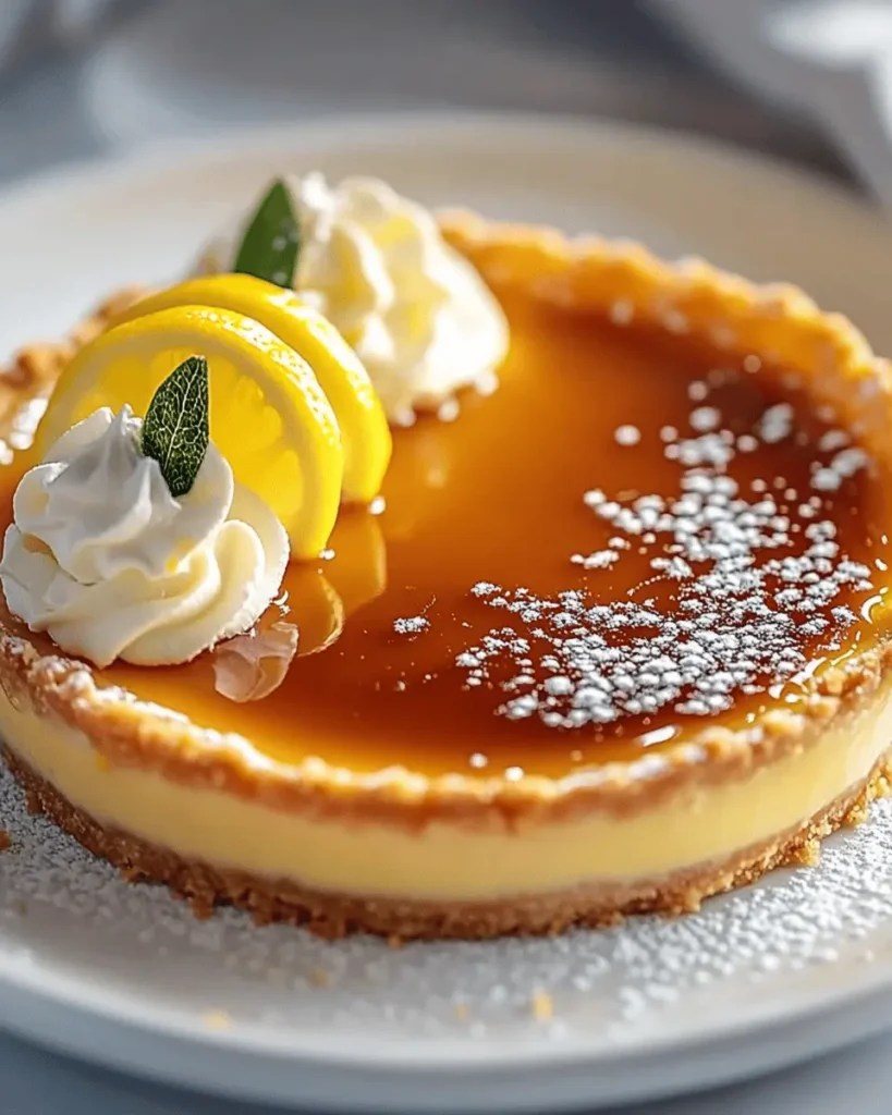 Tarta de Crema de Limón con Caramelo First Image First Image