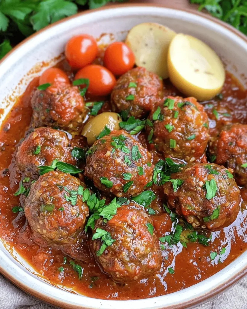 Boulettes Marroquíes en Salsa de Tomate First Image First Image
