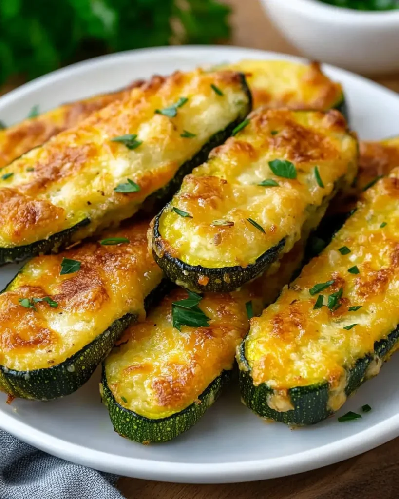 Zucchini al horno con queso First Image First Image