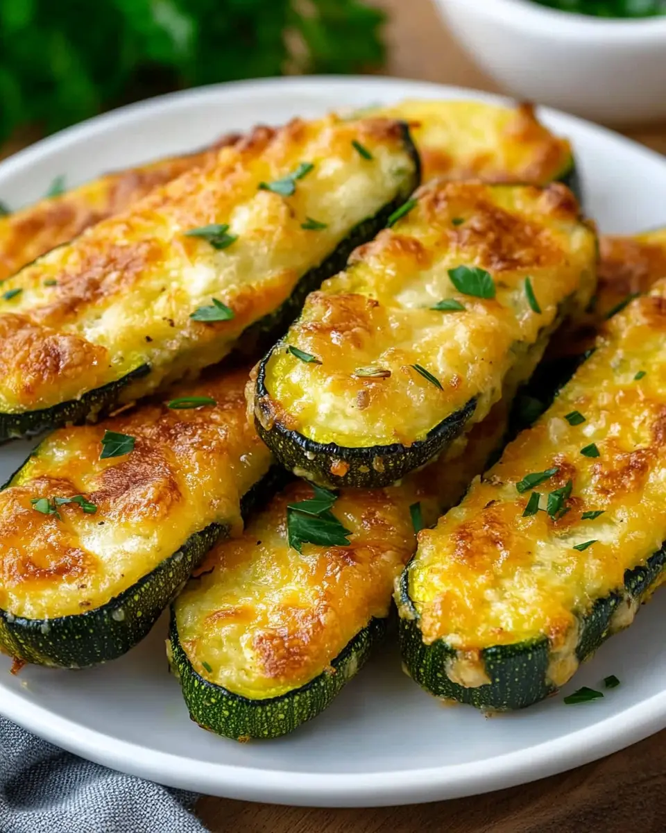 Zucchini al horno con queso First Image First Image
