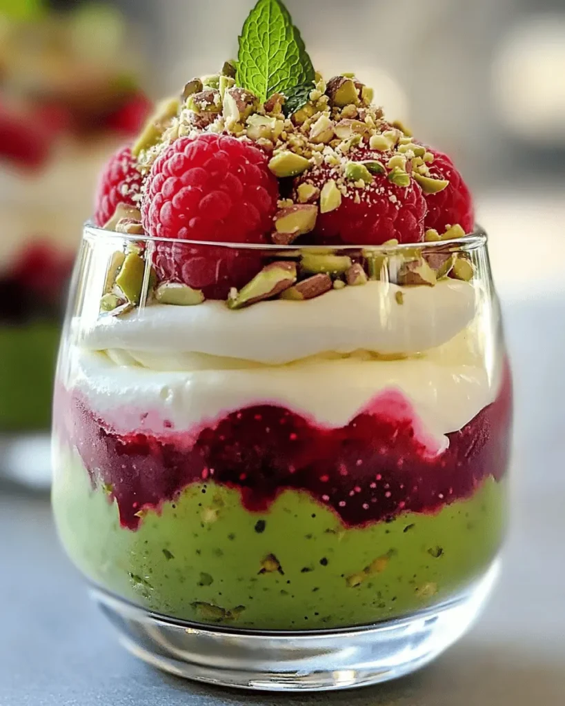 Parfait de Pistacho y Frambuesa First Image First Image
