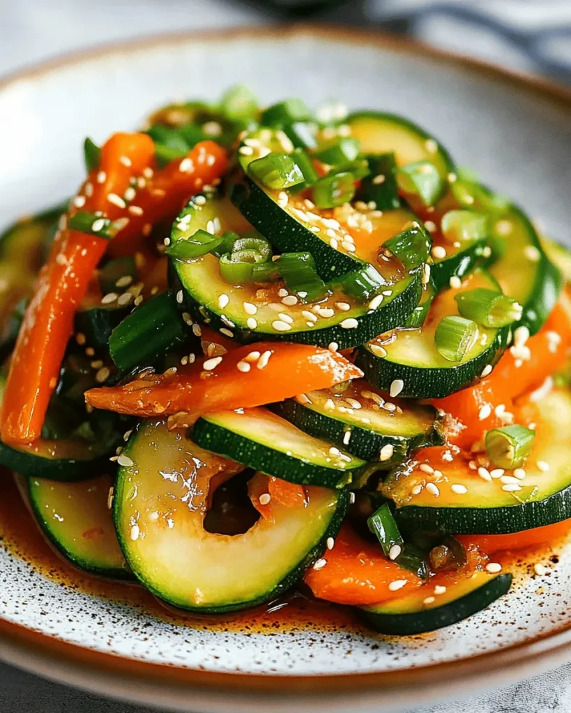 Zucchini Picante al Estilo Asiático First Image First Image
