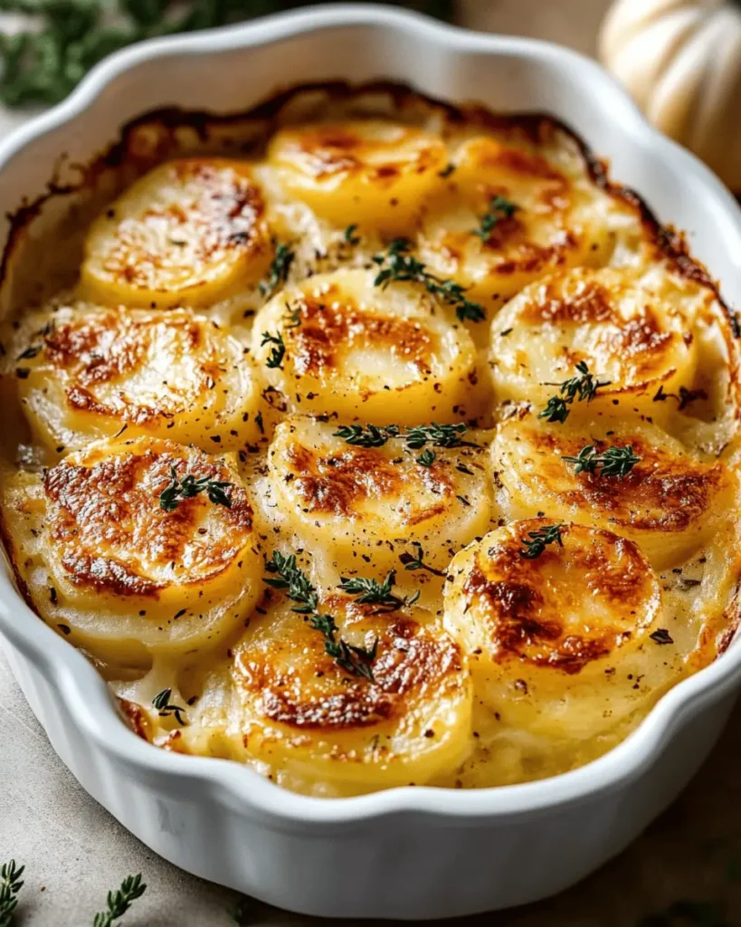 Papas Gratinadas Cremosas con Toque Otoñal First Image First Image