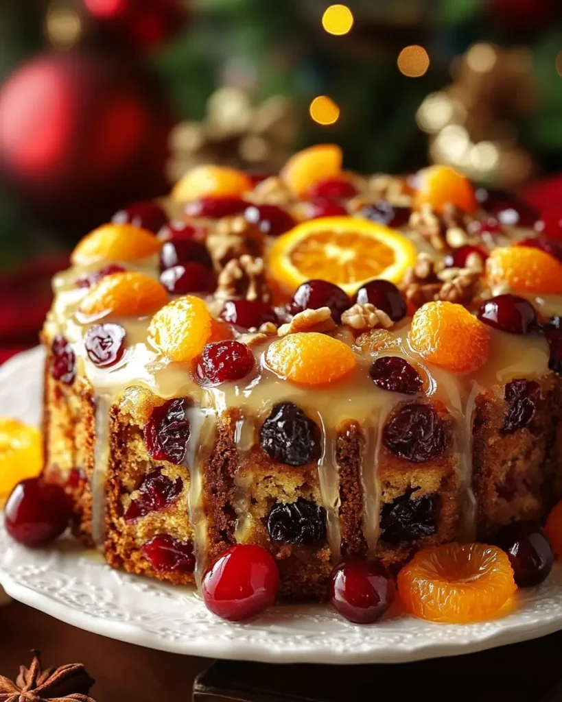Budín Navideño de Frutas y Frutos con Jugo de Naranja First Image First Image