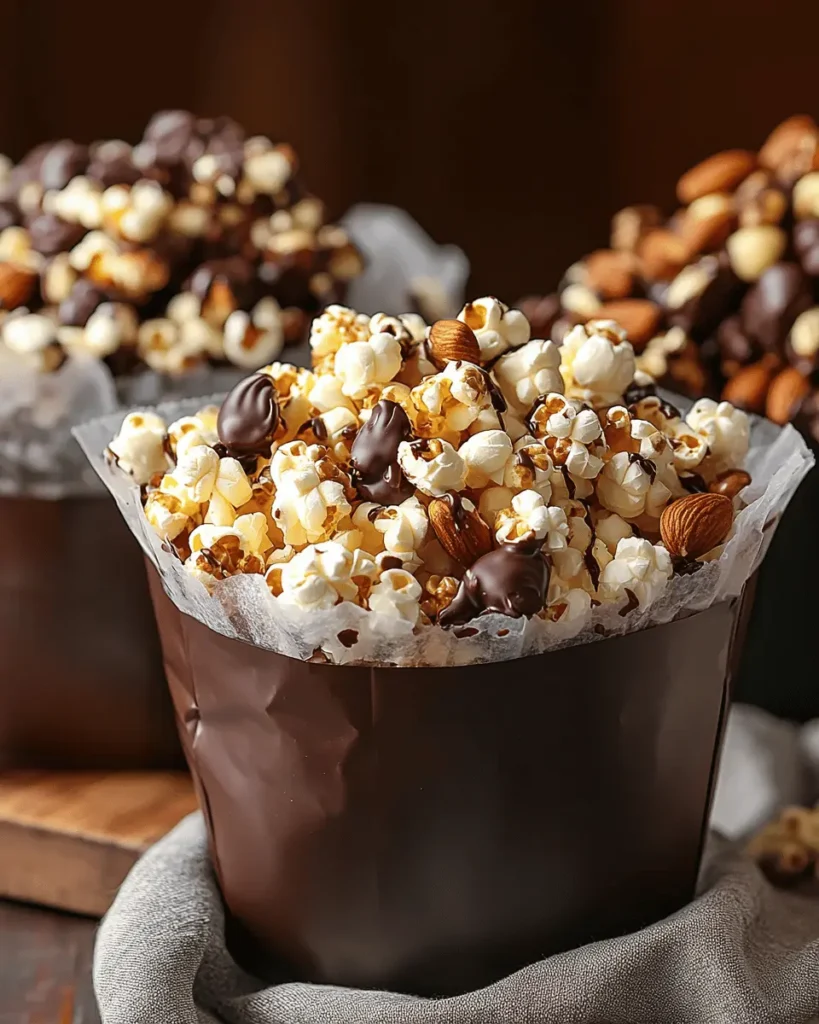 Bolsitas de Palomitas de Maíz con Chocolate y Nueces First Image First Image