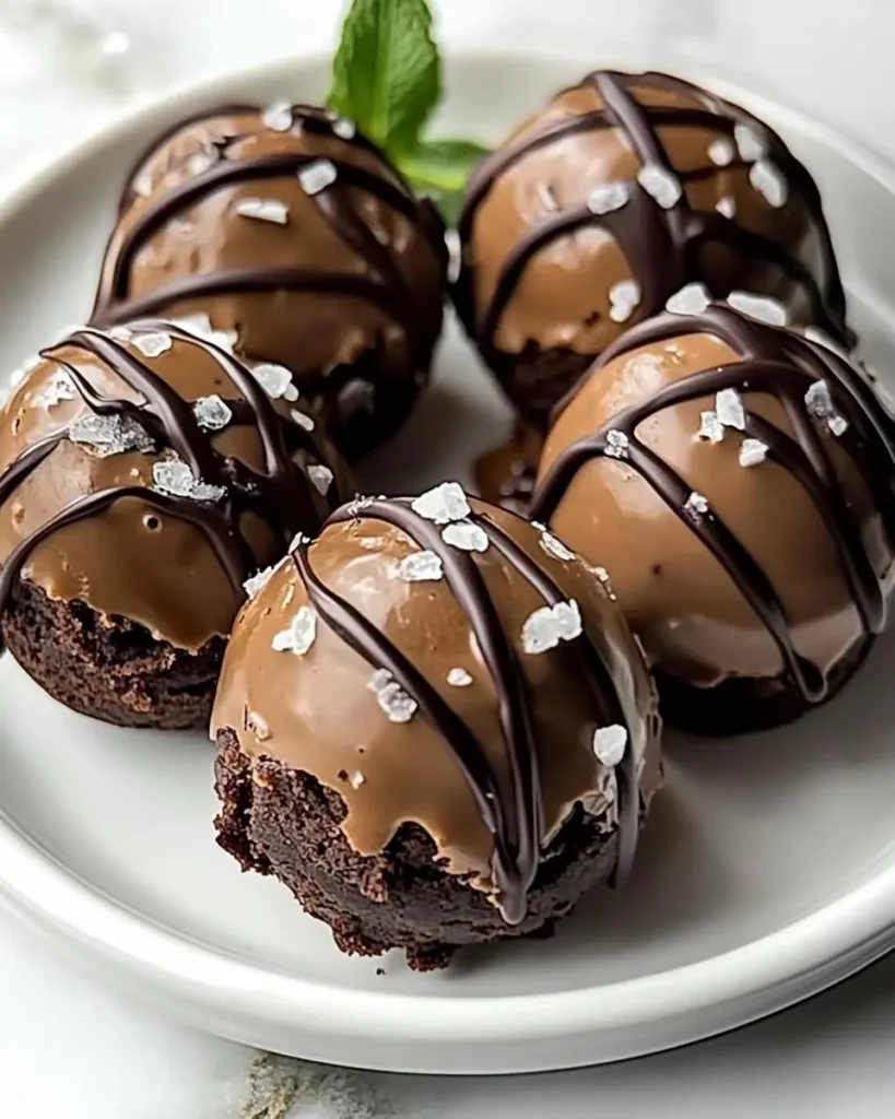 Bombas de Brownie de Masa de Galleta Sin Hornear First Image First Image