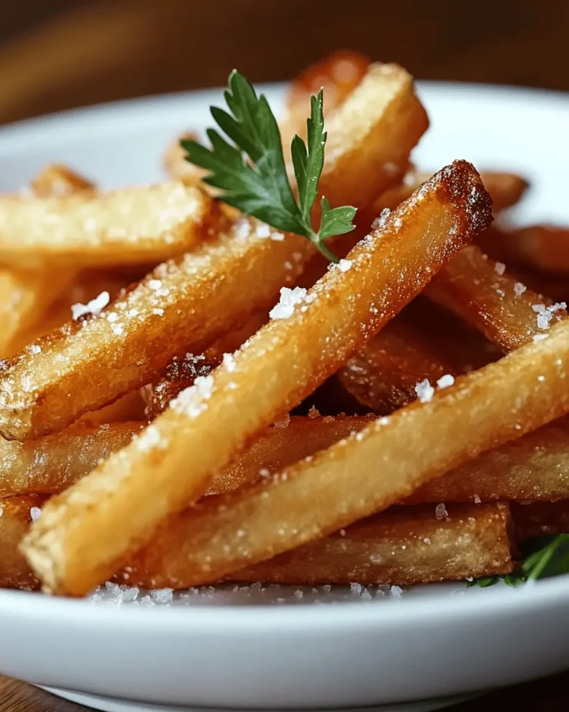 Papas fritas crujientes con grasa de cordero First Image First Image