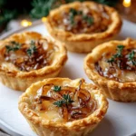 Mini-tartelettes de Noël aux oignons caramélisés & comté First Image First Image
