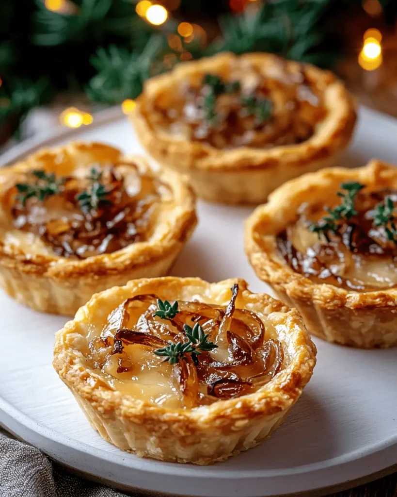 Mini-tartelettes de Noël aux oignons caramélisés & comté First Image First Image