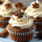 Cupcakes de Jengibre con Crema Dulce First Image First Image