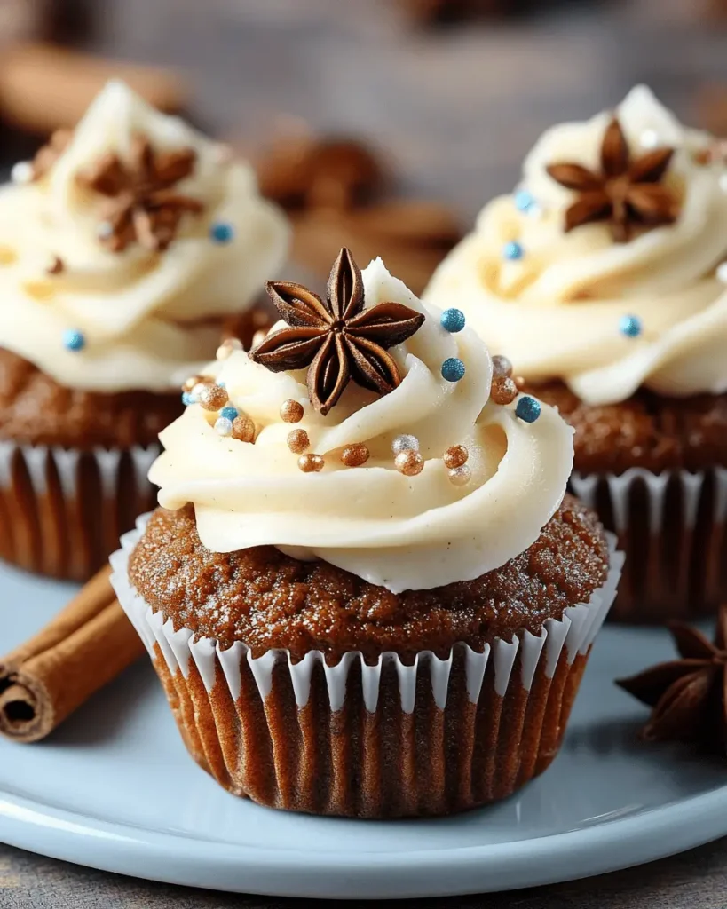 Cupcakes de Jengibre con Crema Dulce First Image First Image