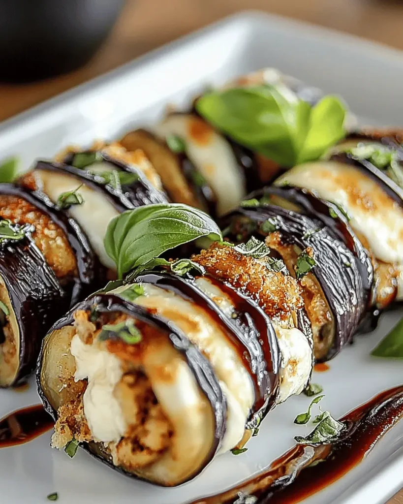 Rollitos de Berenjena con Mozzarella First Image First Image