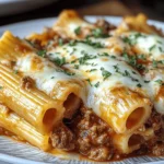 Rigatoni al Horno Relleno de Ragu de Carne y Mozzarella First Image First Image