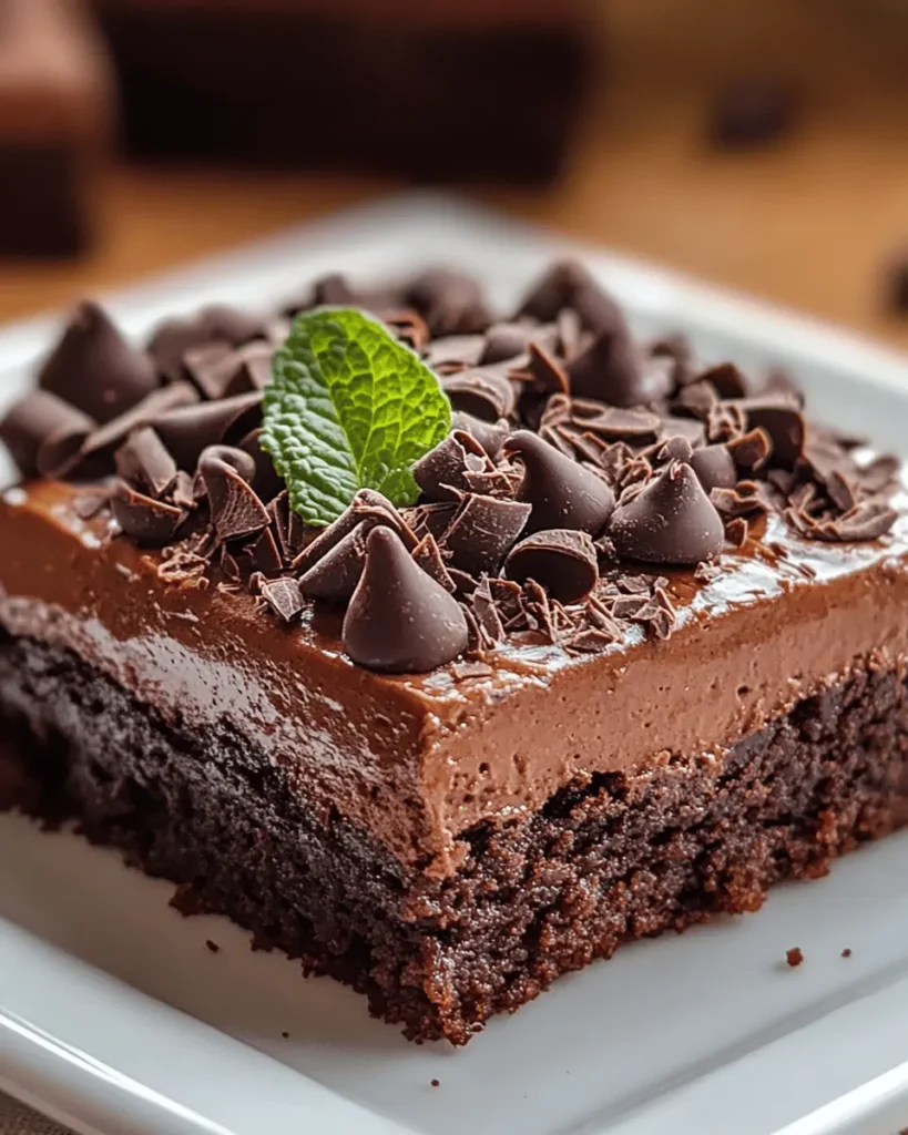 Brownies de Mousse de Chocolate First Image First Image