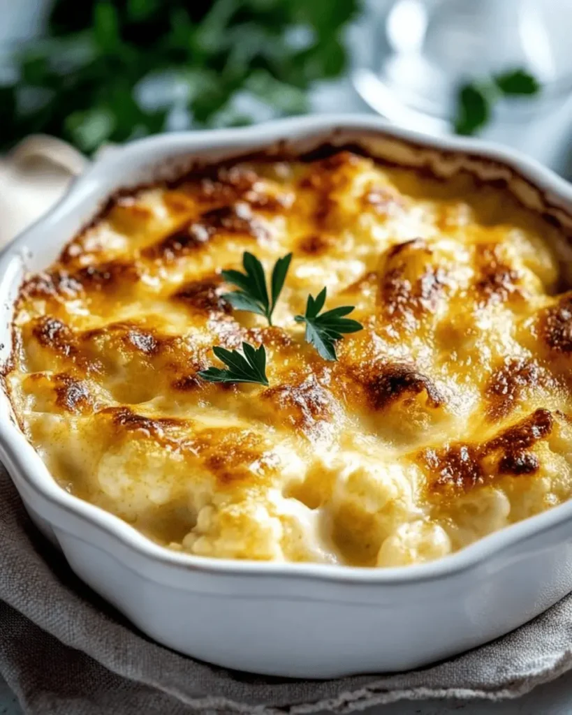 Gratin de Coliflor con Curry y Mozzarella First Image First Image