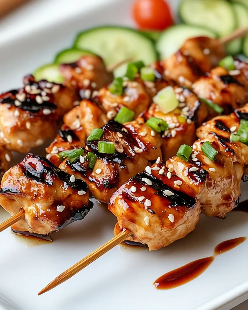 Brochetas de Pollo a la Salsa de Soja First Image First Image