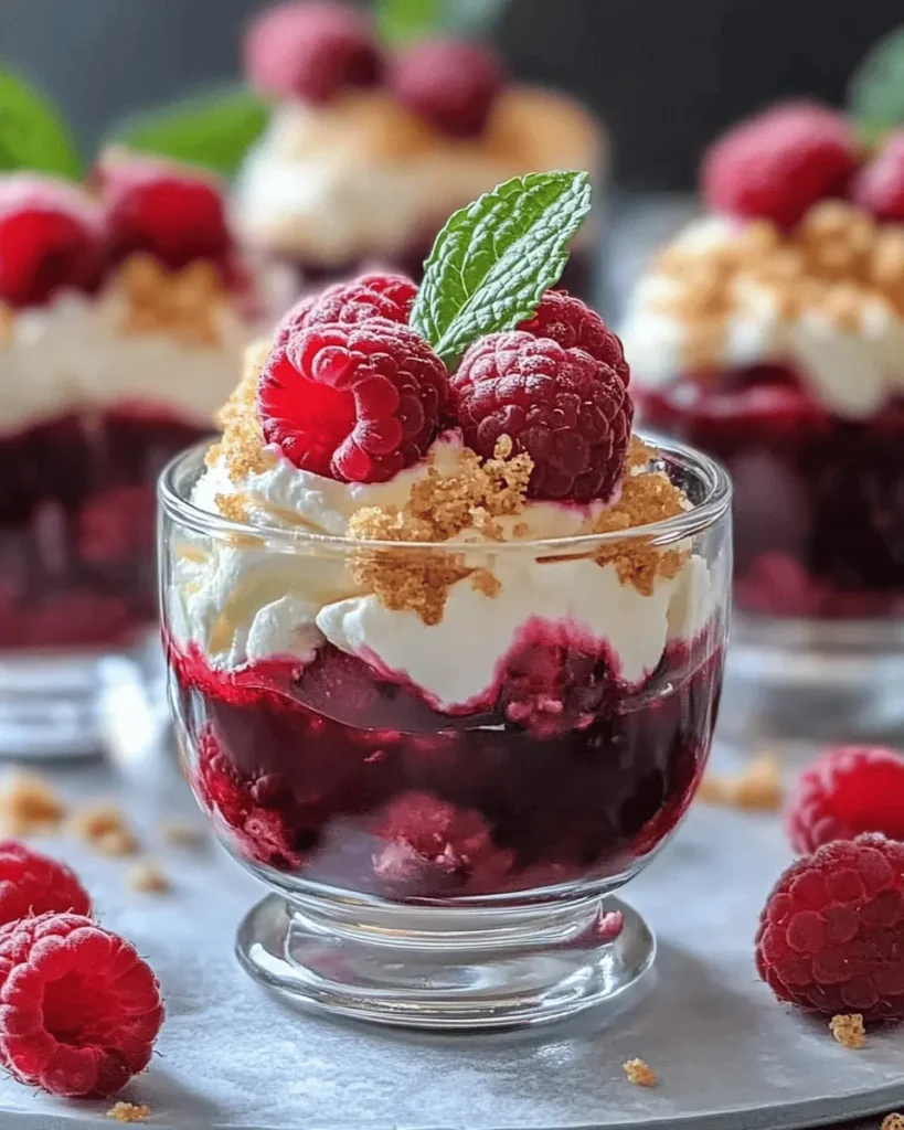 Verrines de mascarpone y frambuesas First Image First Image