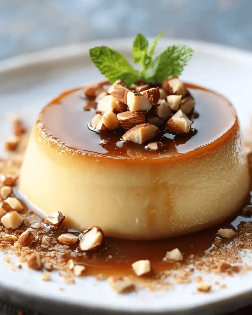 Flan de Vainilla y Praliné de Avellanas First Image First Image