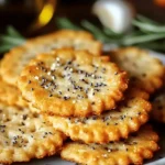 Galletas de mantequilla con queso Comté, sésamo y hierbas de Provenza First Image First Image