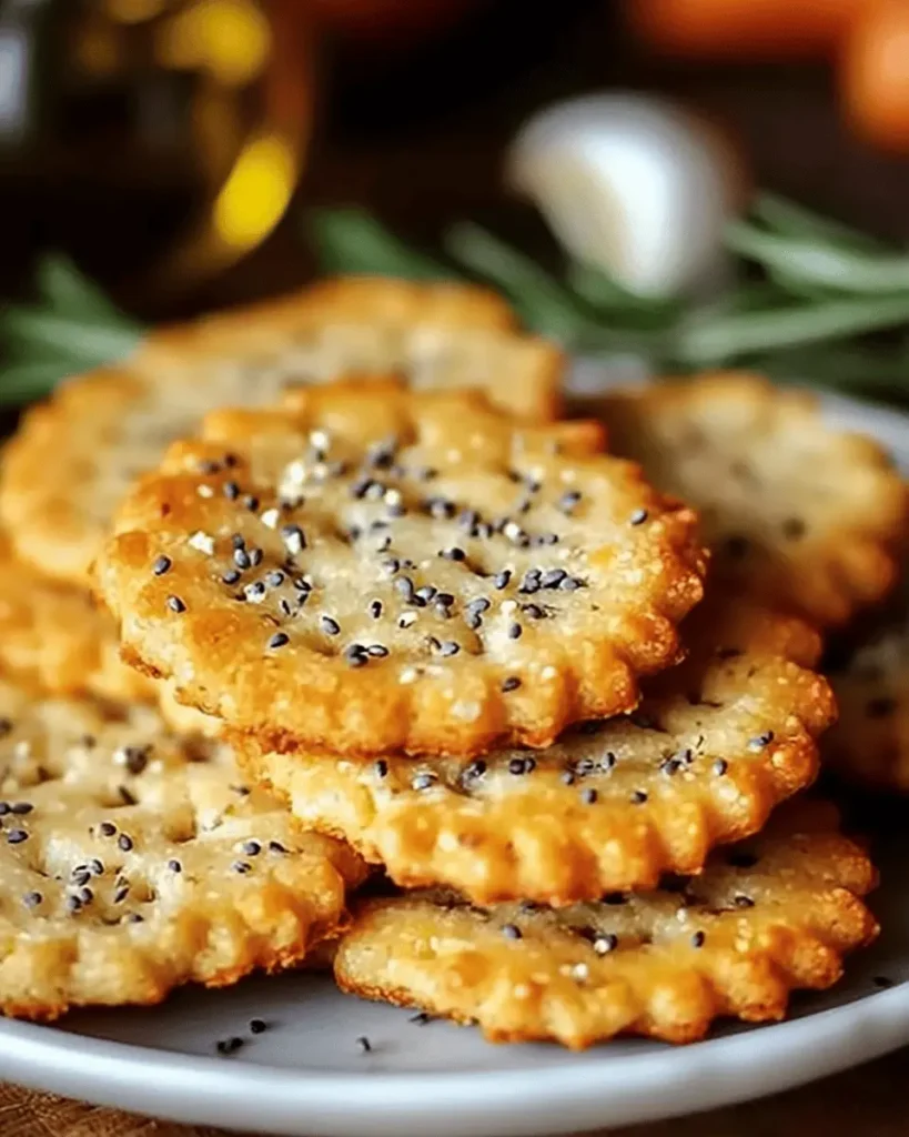 Galletas de mantequilla con queso Comté, sésamo y hierbas de Provenza First Image First Image
