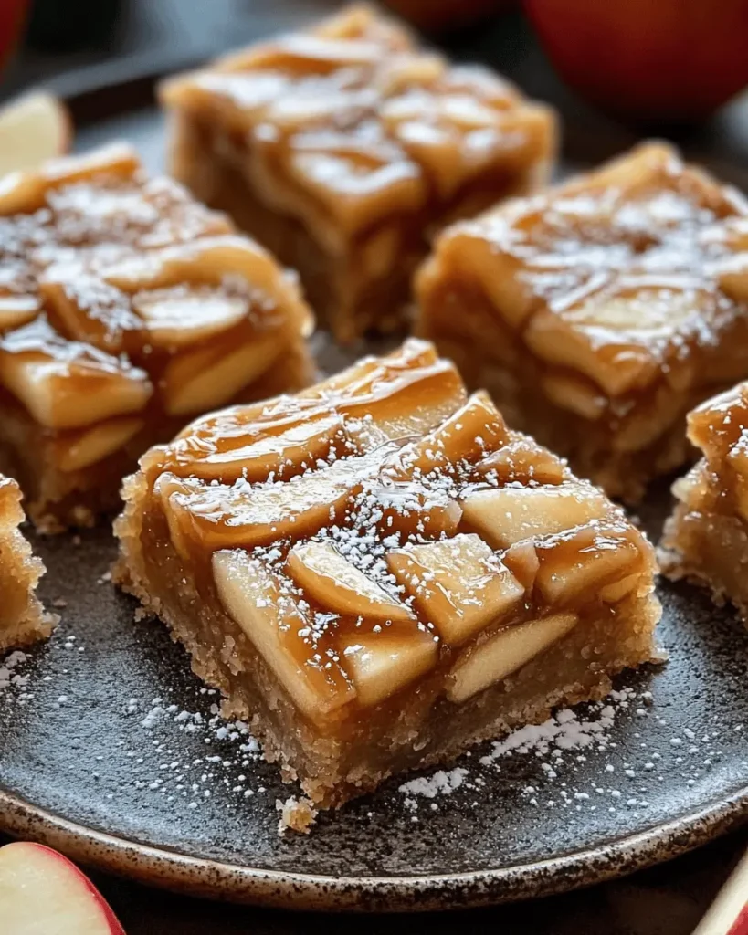 Barritas de Tarta de Manzana con Caramelo Salado First Image First Image