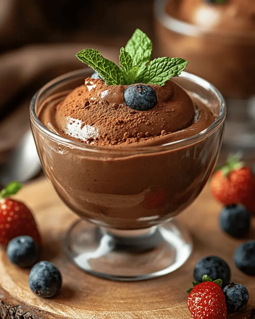 Mousse de Chocolate Saludable First Image First Image