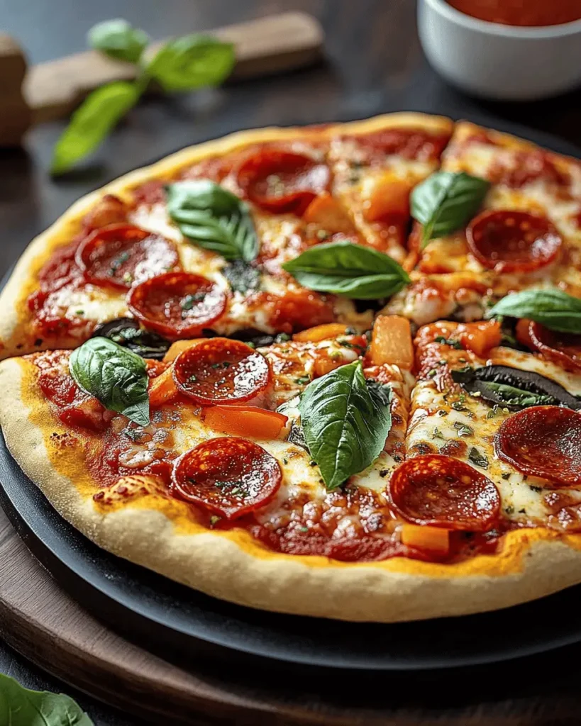 Pizza de Masa Gruesa First Image First Image