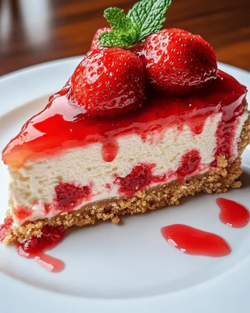 Tarta de Queso Crujiente de Fresa First Image First Image