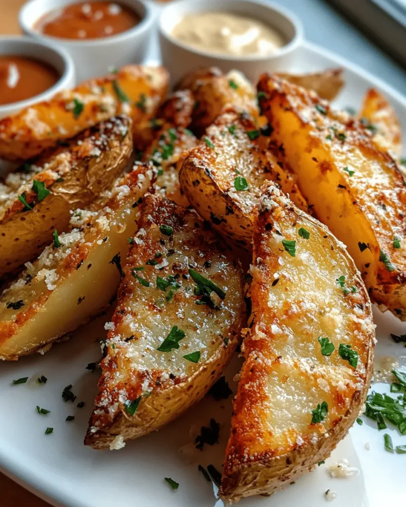 Gajos de Papa Crujientes con Ajo y Parmesano First Image First Image