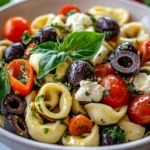 Ensalada de Tortellini con Aceitunas y Queso First Image First Image