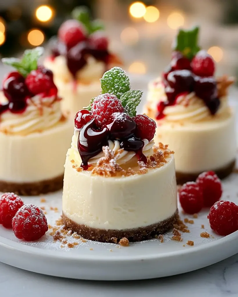 Cheesecakes Navideños en Miniatura First Image First Image
