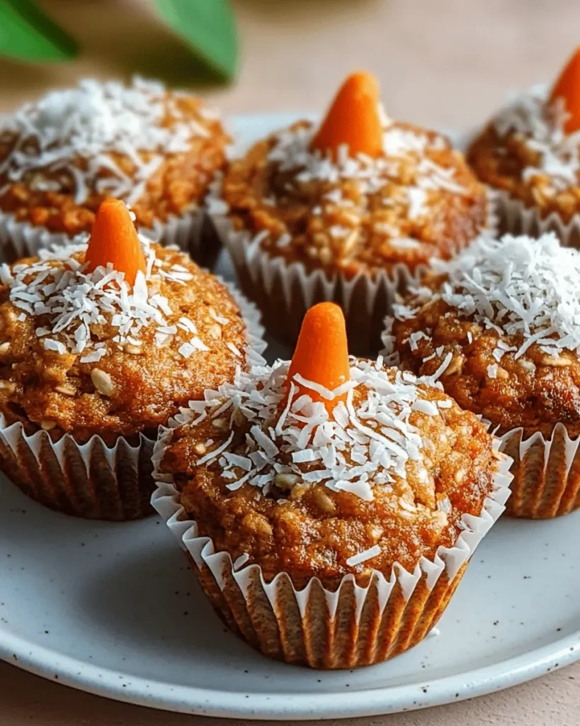 Muffins de Avena, Coco y Zanahoria First Image First Image