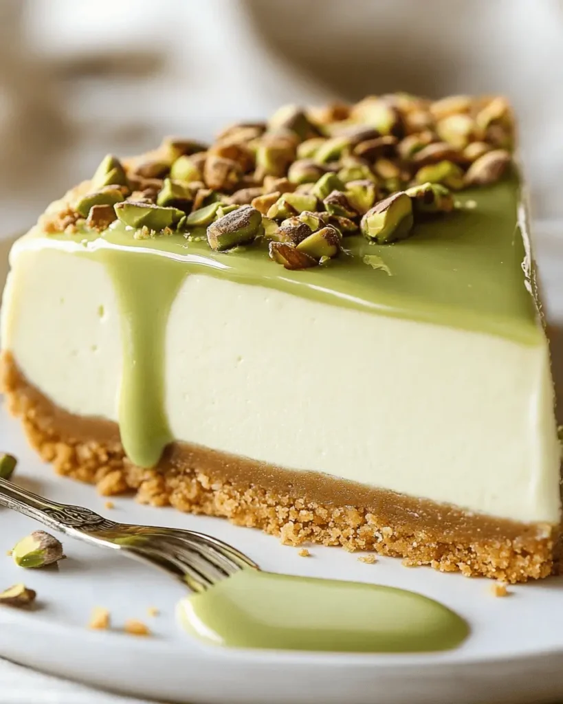 Tarta de Queso de Crema de Pistacho First Image First Image
