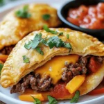 Empanadas de Carne con Queso Cheddar Fundido First Image First Image