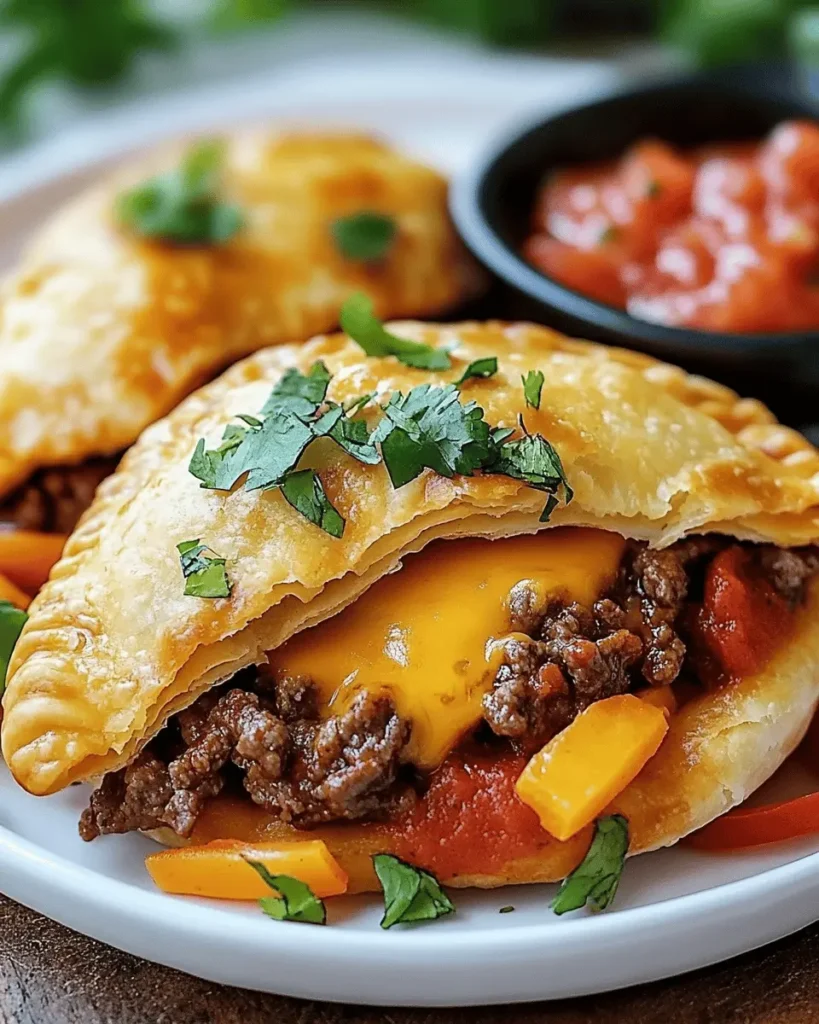 Empanadas de Carne con Queso Cheddar Fundido First Image First Image