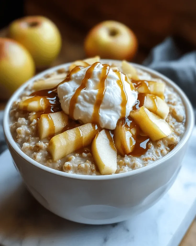 Avena Cremosa con Manzana Caramelizada y Yogur First Image First Image