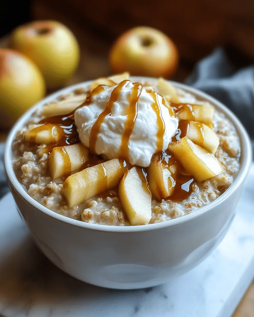 Avena Cremosa con Manzana Caramelizada y Yogur First Image First Image