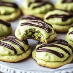 Galletas de Crema de Pistacho: Delicias Masticables con Placer de Chocolate First Image First Image