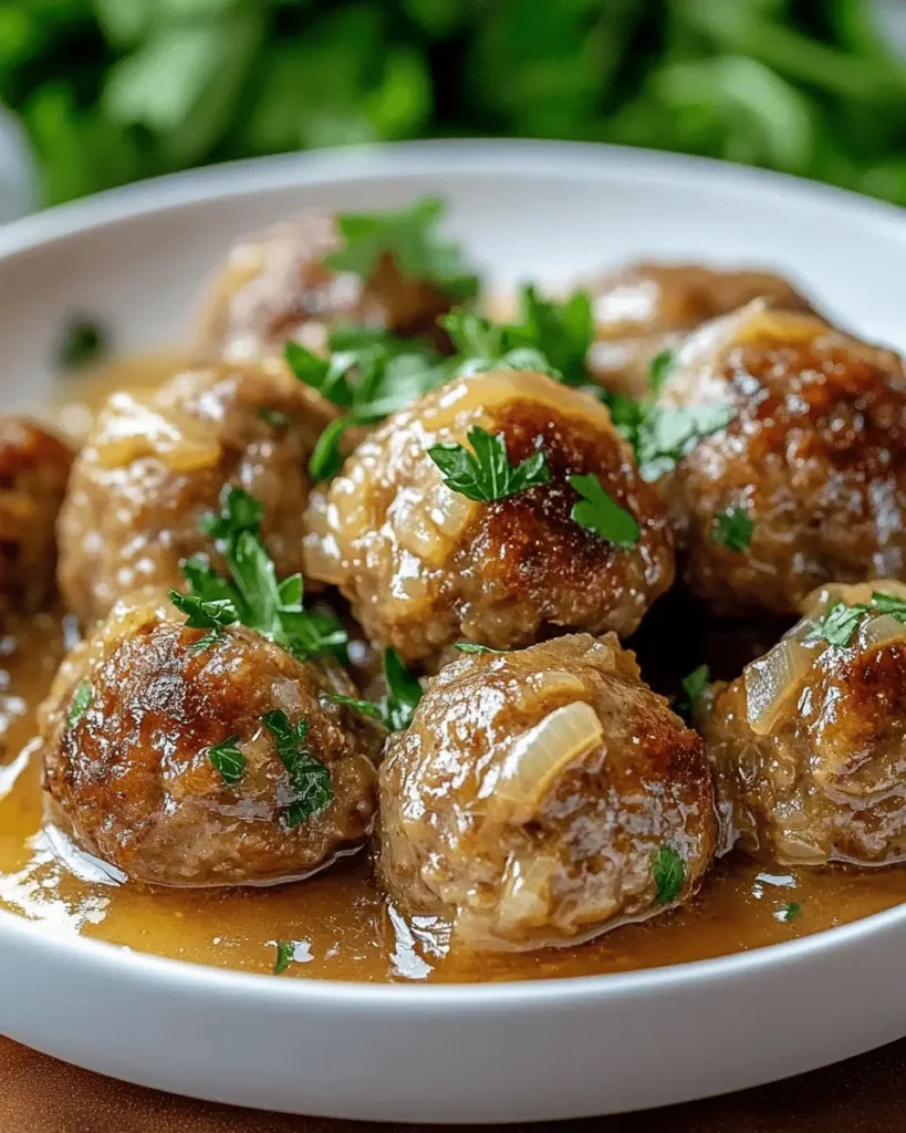 Albóndigas en Salsa de Cebolla First Image First Image